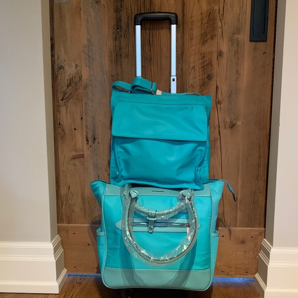 Simply Noelle Teal Travel Bag Set